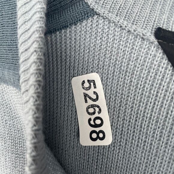 Vtg 80s PROFILE Sweater Mens L Ski Wool Colorblock Jumper Crewneck Blue HK - Picture 11 of 11